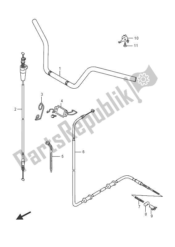 All parts for the Handlebar of the Suzuki LT A 750 XZ Kingquad AXI 4X4 2016