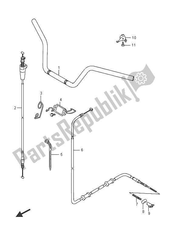 Tutte le parti per il Manubrio del Suzuki LT A 750 XZ Kingquad AXI 4X4 2016