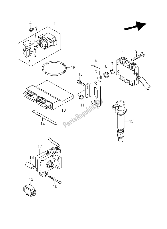 Toutes les pièces pour le électrique du Suzuki GSX R 600 2006