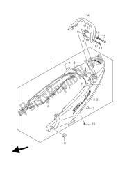 SEAT TAIL COVER (GSF650-U-A-UA)