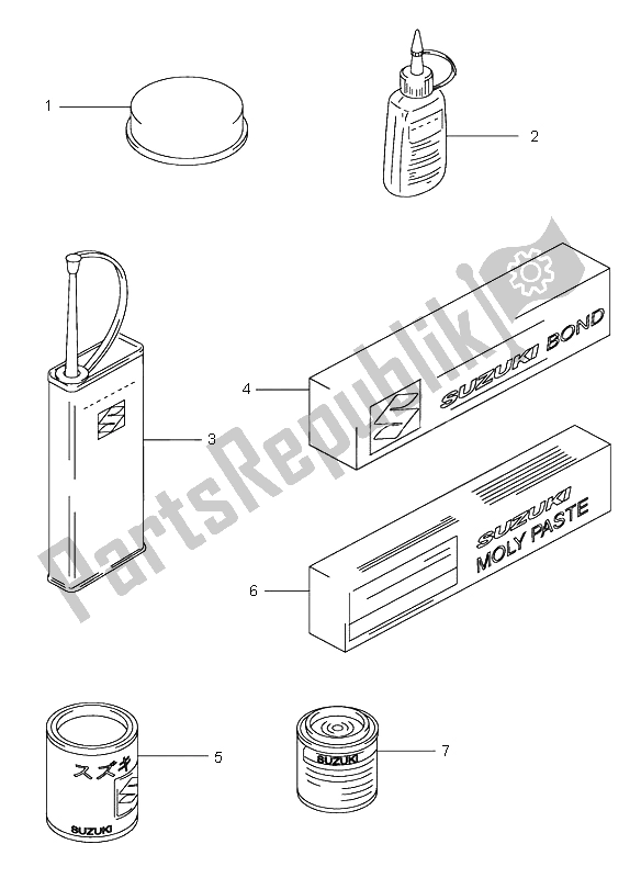 All parts for the Optional of the Suzuki DR Z 400S 2004