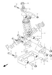 leva del cuscino posteriore (gsx-r750uf)