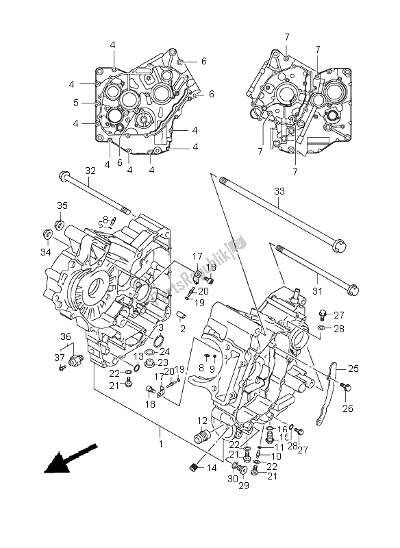 Toutes les pièces pour le Carter du Suzuki SV 650 NS 2006