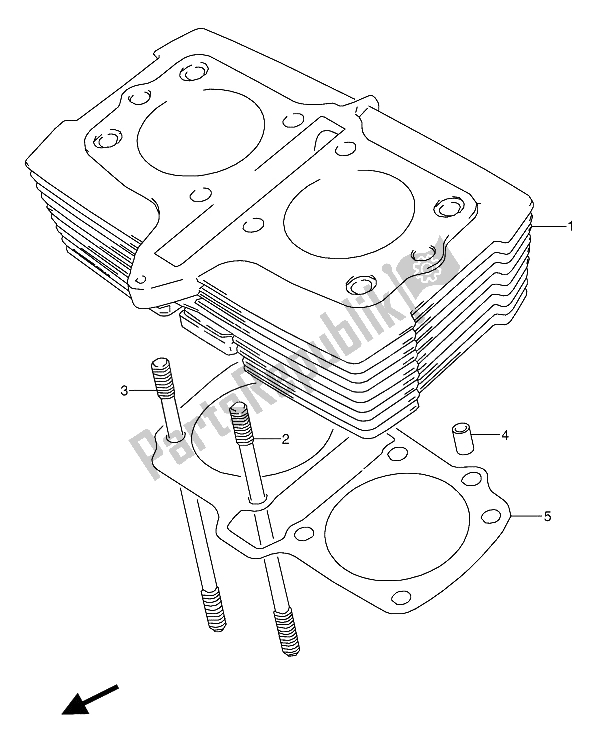 Wszystkie części do Cylinder Suzuki GS 500 EEU 1994