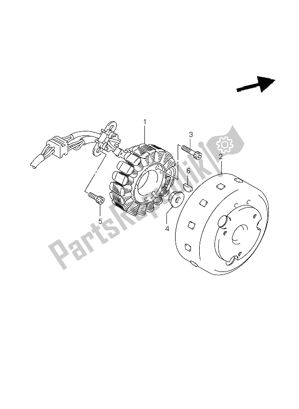 Todas las partes para Magneto de Suzuki RV 125 Vanvan 2008