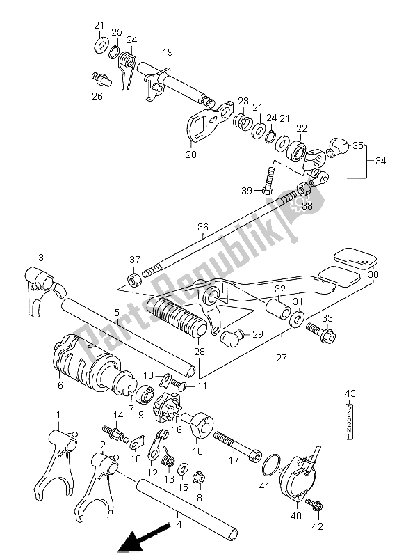 Toutes les pièces pour le Changement De Vitesse du Suzuki C 1500 VL 2009