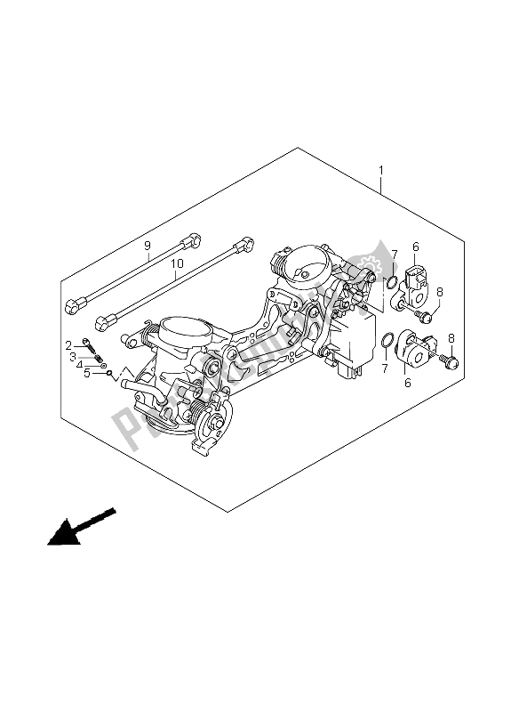 Todas las partes para Cuerpo Del Acelerador de Suzuki DL 650A V Strom 2008