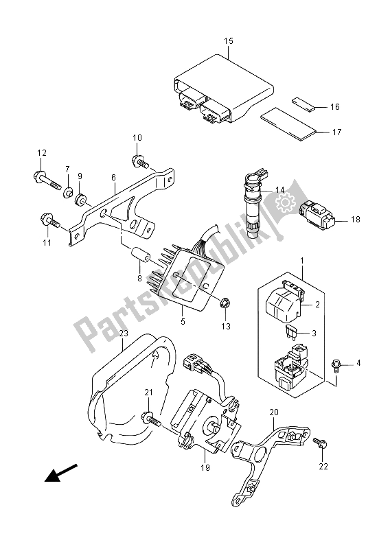 All parts for the Electrical (gsx-r1000a) of the Suzuki GSX R 1000A 2015