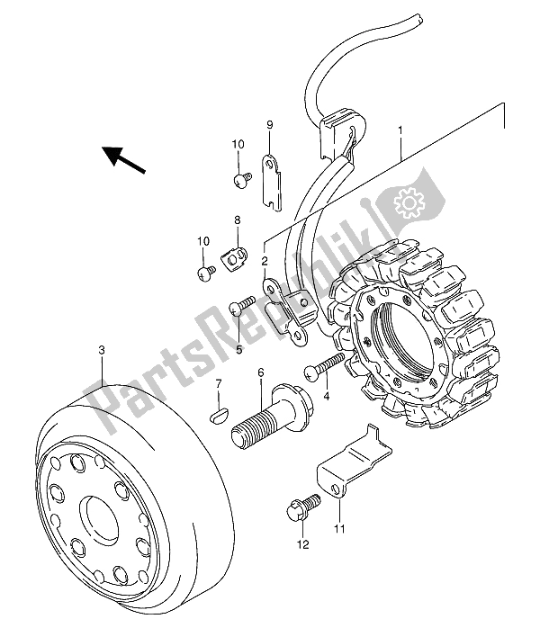 Toutes les pièces pour le Magnéto du Suzuki VS 800 GL Intruder 1994