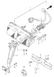 luz de combinación trasera