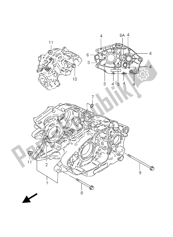 Toutes les pièces pour le Carter du Suzuki GZ 250 Marauder 2006