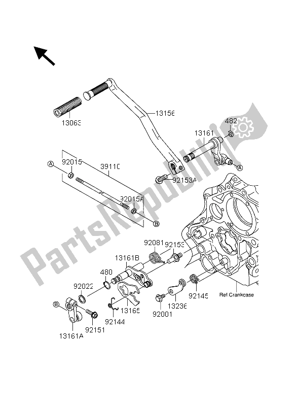 Todas las partes para Mecanismo De Cambio De Marcha de Suzuki VZ 1600 Marauder 2005