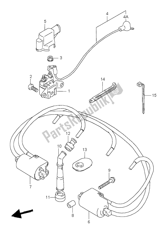 Todas las partes para Eléctrico de Suzuki GSX 600F 1995