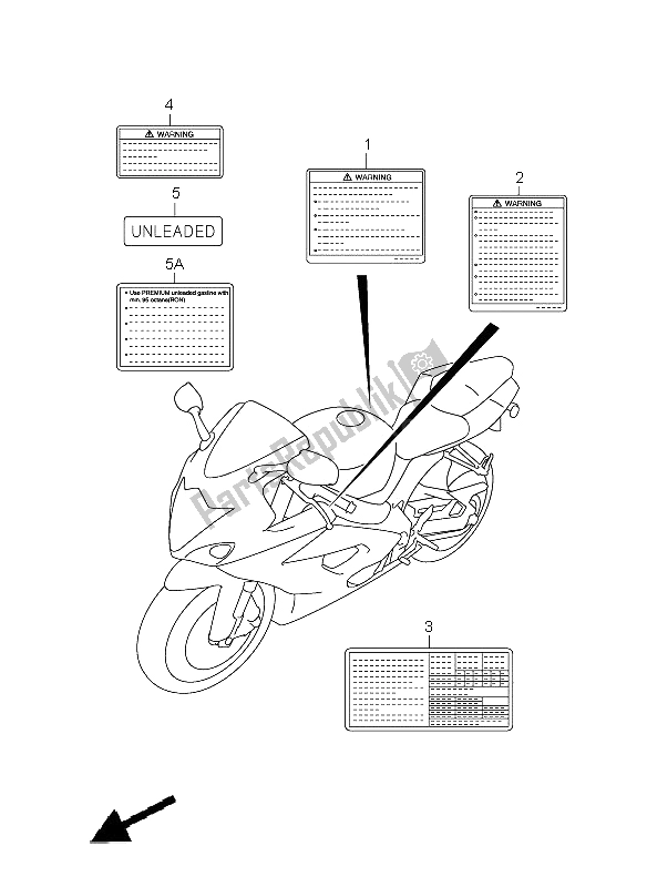 Wszystkie części do Etykieta Suzuki GSX R 1000 2006