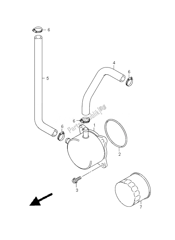 Toutes les pièces pour le Refroidisseur D'huile du Suzuki GSX R 750 2010