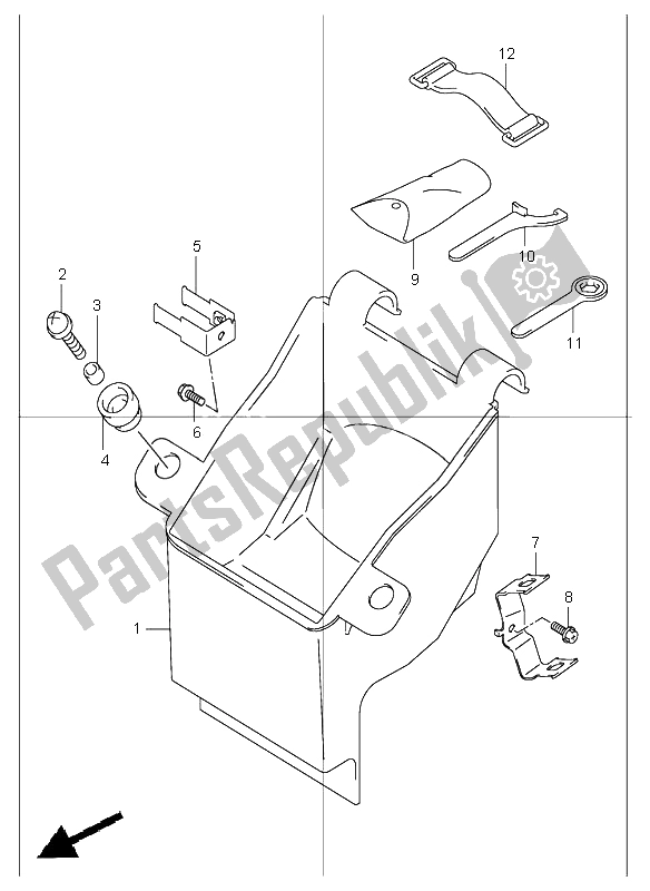 All parts for the Manual Box of the Suzuki GSF 1200 NSZ Bandit 2004