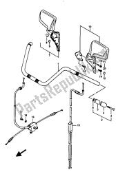 manillar y cable de control