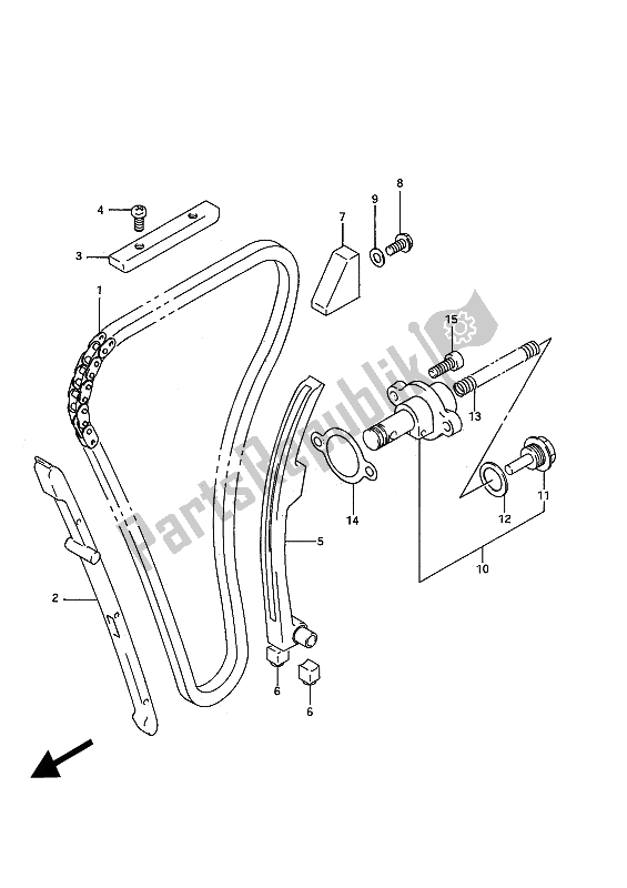 Todas las partes para Cadena De Levas de Suzuki GSX R 750W 1992