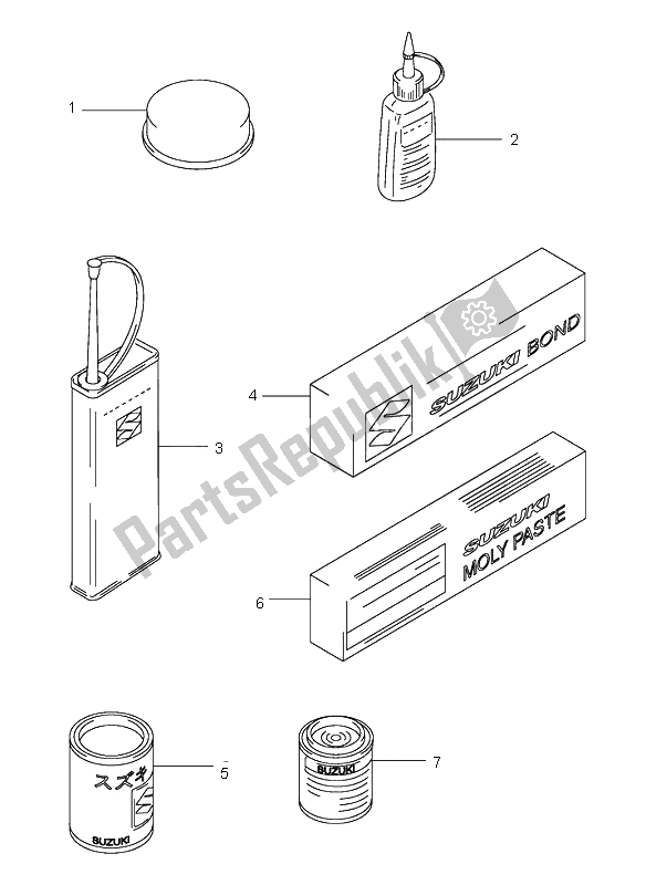 Tutte le parti per il Opzionale del Suzuki SV 1000 NS 2005