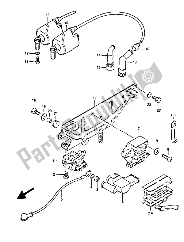 Toutes les pièces pour le électrique du Suzuki GS 450 ES 1987