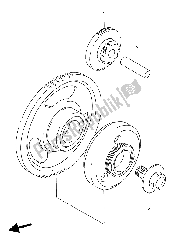 Todas las partes para Embrague De Arranque de Suzuki GSX 750F 1995