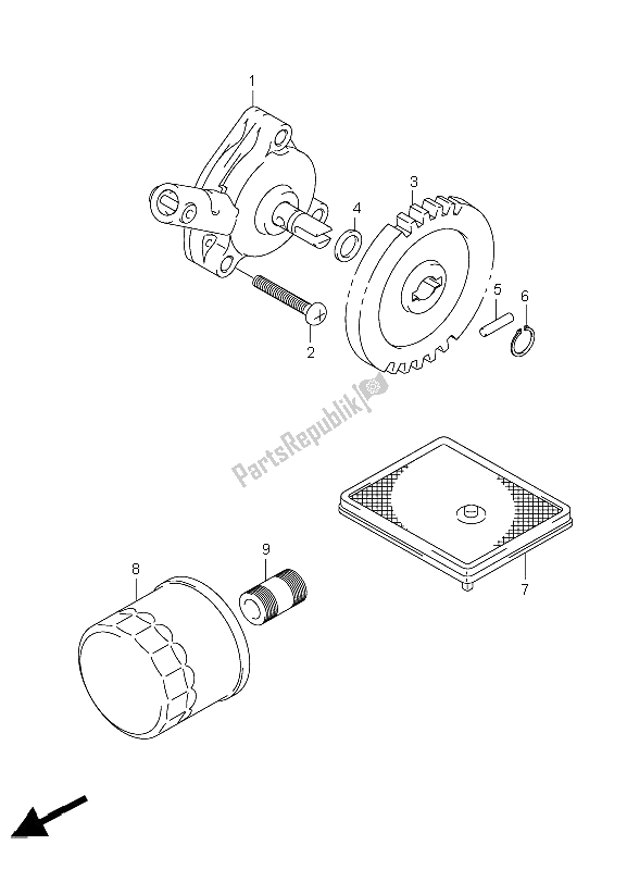 Toutes les pièces pour le La Pompe à Huile du Suzuki LT A 450X Kingquad 4X4 Limited 2008