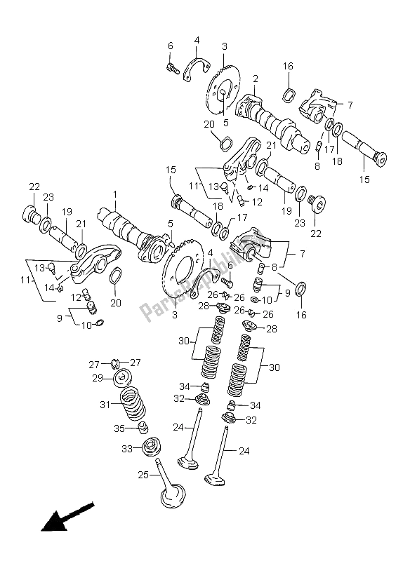 Toutes les pièces pour le Arbre à Cames Et Soupape du Suzuki C 1500 VL 2009