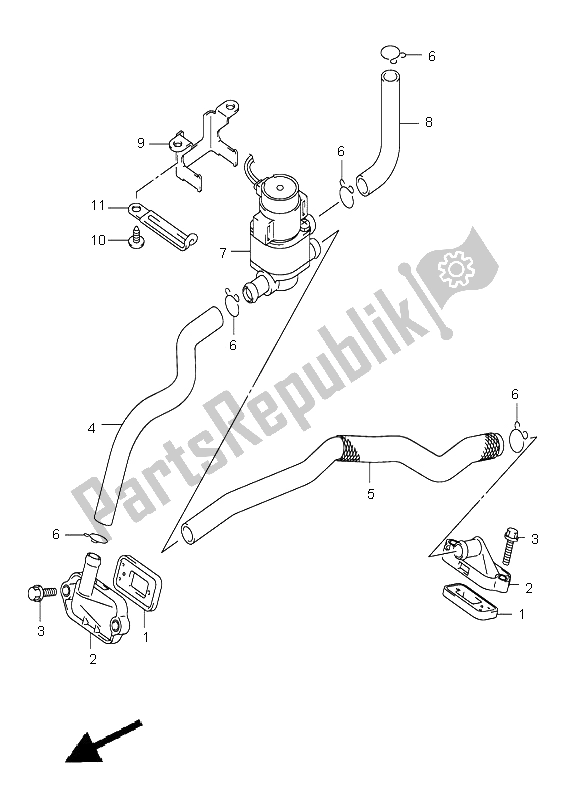 Tutte le parti per il 2a Aria del Suzuki SV 1000 NS 2004