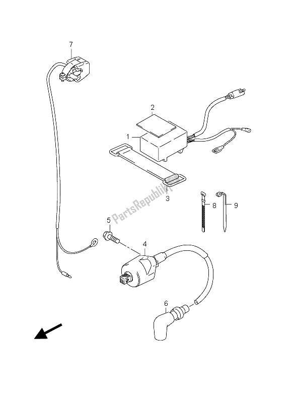 All parts for the Cdi Unit & Ignition Coil of the Suzuki RM 85 SW LW 2012