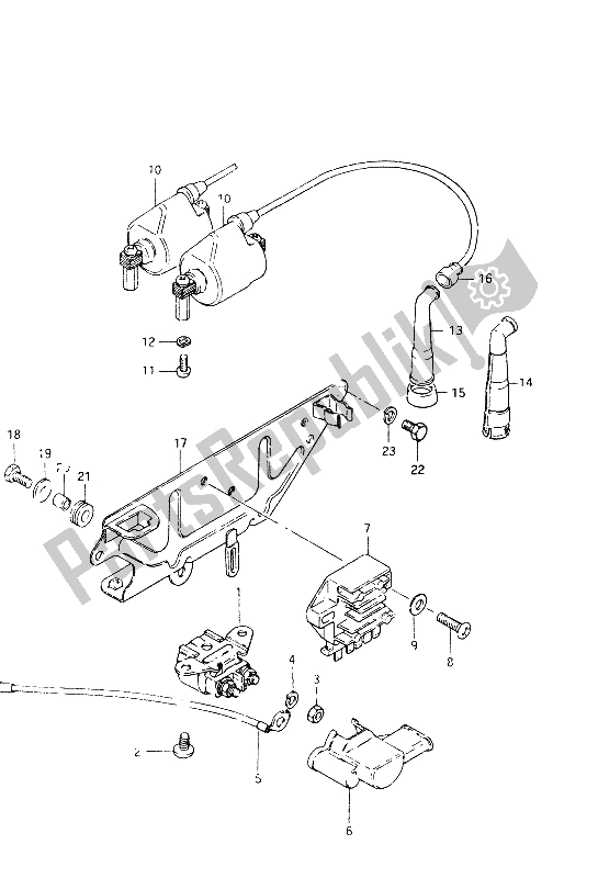 Tutte le parti per il Elettrico del Suzuki GSX 400 ES 1985