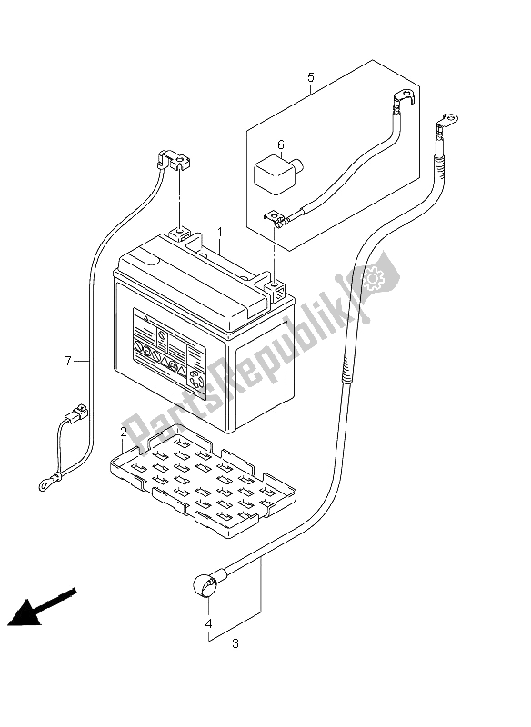 Todas las partes para Batería de Suzuki GSX R 600 2011 Todas las partes para Batería de Suzuki GSX R 600 2011