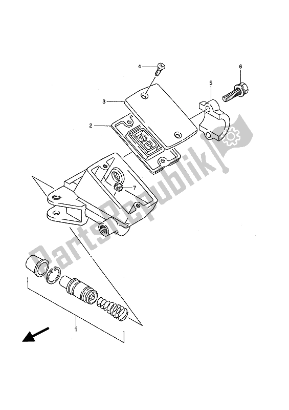 Todas las partes para Cilindro Maestro Delantero de Suzuki GSX 1100F 1994