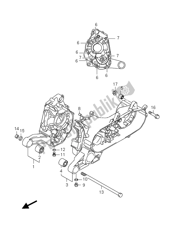 Todas las partes para Caja Del Cigüeñal de Suzuki LT Z 90 4T Quadsport 2007