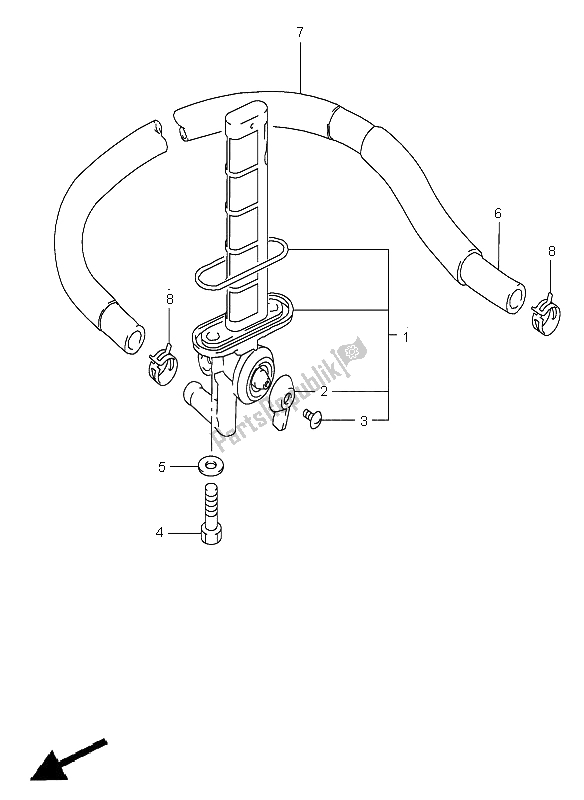 Tutte le parti per il Rubinetto Del Carburante del Suzuki VS 800 Intruder 2005
