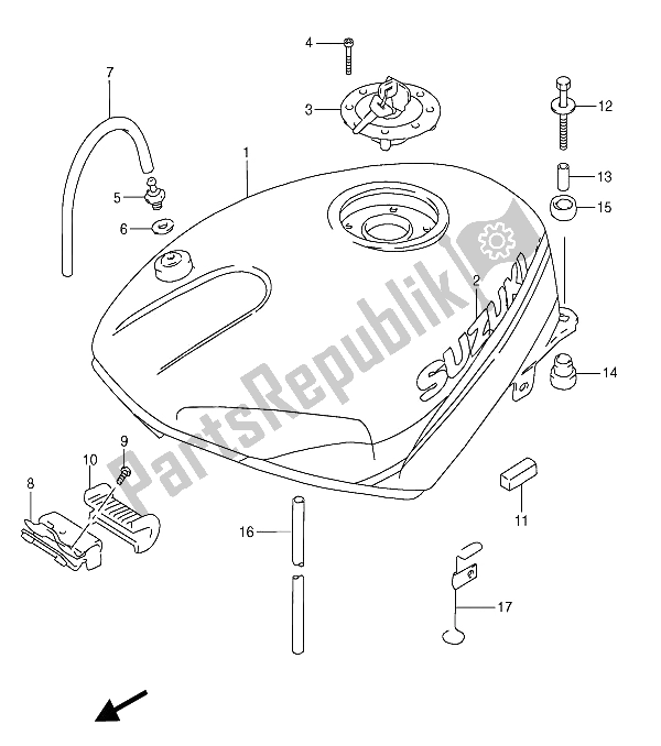 Tutte le parti per il Serbatoio Di Carburante del Suzuki RGV 250 1991