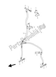 flexible de frein avant (dl650-ue)