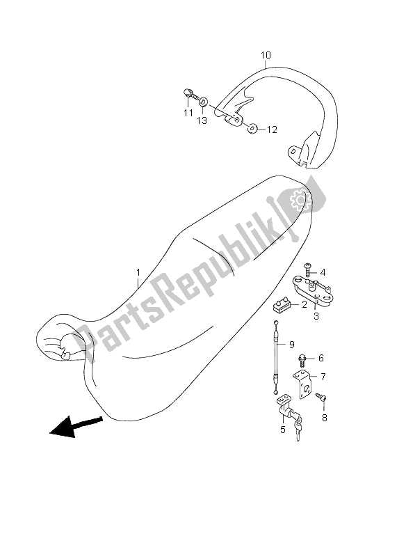 Tutte le parti per il Posto A Sedere del Suzuki GSX 750F 2000