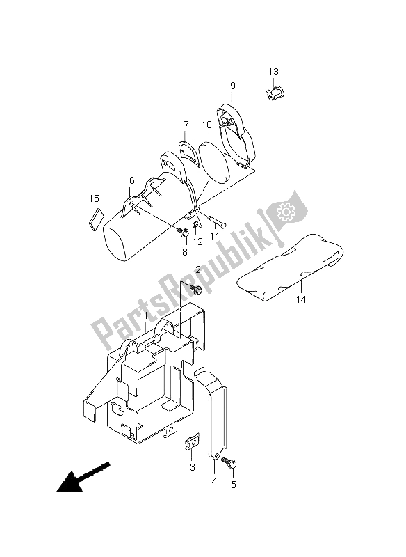 Toutes les pièces pour le Titulaire du Suzuki DR 125 SM 2009