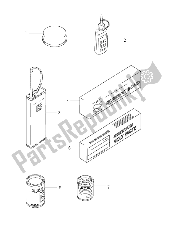 Todas las partes para Opcional de Suzuki GSX 1400 2004