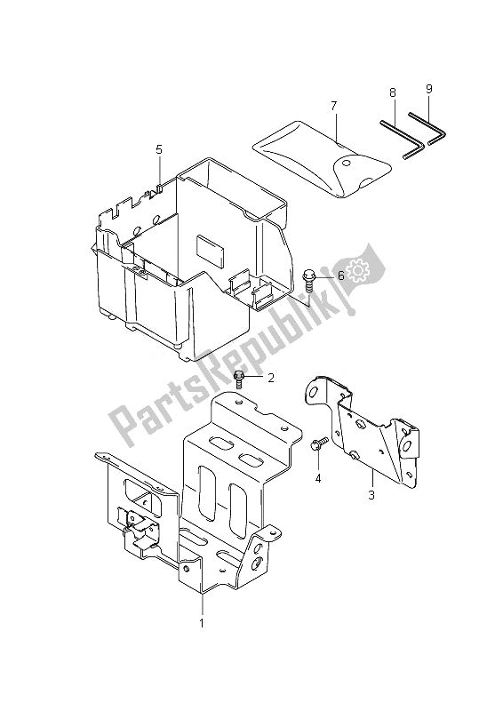 All parts for the Holder of the Suzuki VZ 1500 Intruder 2010