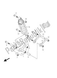 levier de coussin arrière (gsr750ue e21)