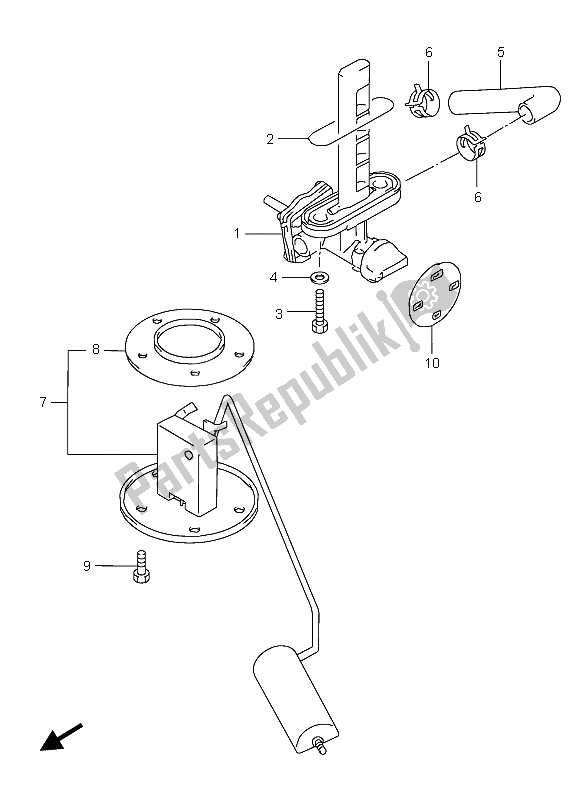 Todas las partes para Grifo De Combustible de Suzuki GSX 600F 2005