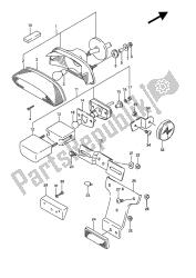 luz de combinación trasera