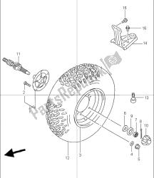 roue arrière gauche