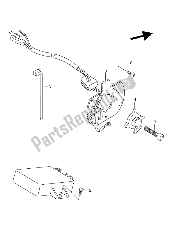 Tutte le parti per il Generatore Di Segnale del Suzuki GSX 750 2001