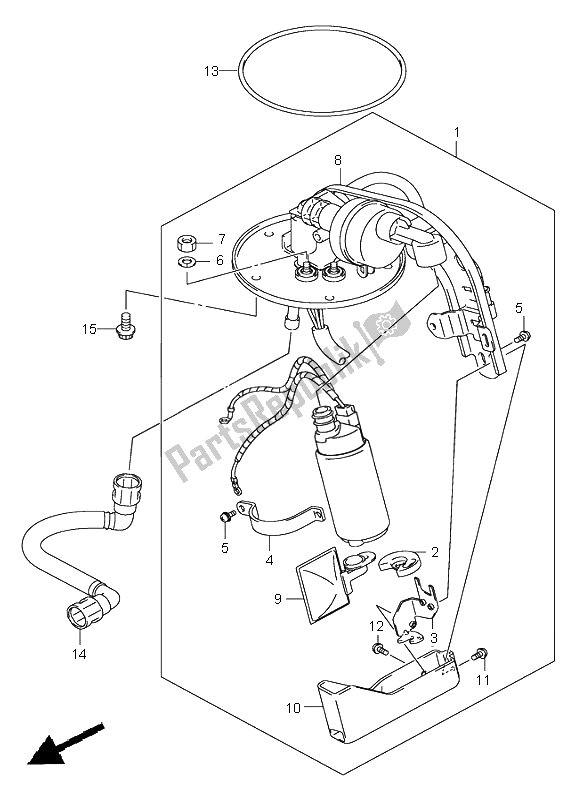 Tutte le parti per il Pompa Di Benzina del Suzuki VL 800Z Volusia 2005