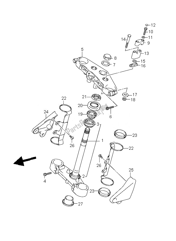 Todas las partes para Vástago De Dirección de Suzuki GSX 1400Z 2007