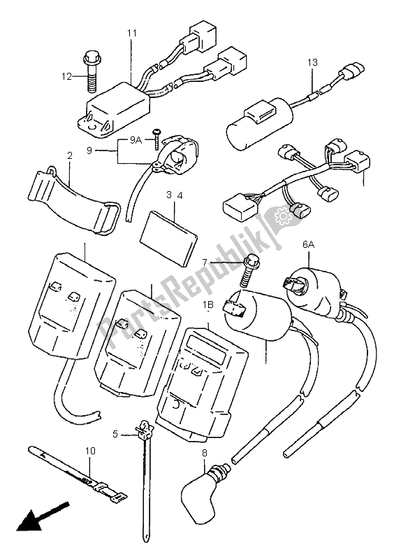 Tutte le parti per il Elettrico del Suzuki RM 250 1999