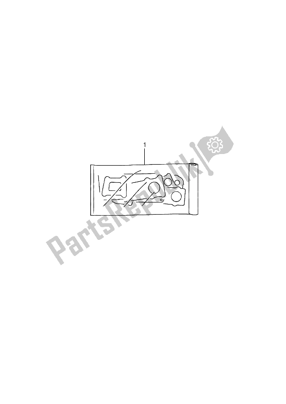 All parts for the Gasket Set of the Suzuki GW 250 Inazuma 2015