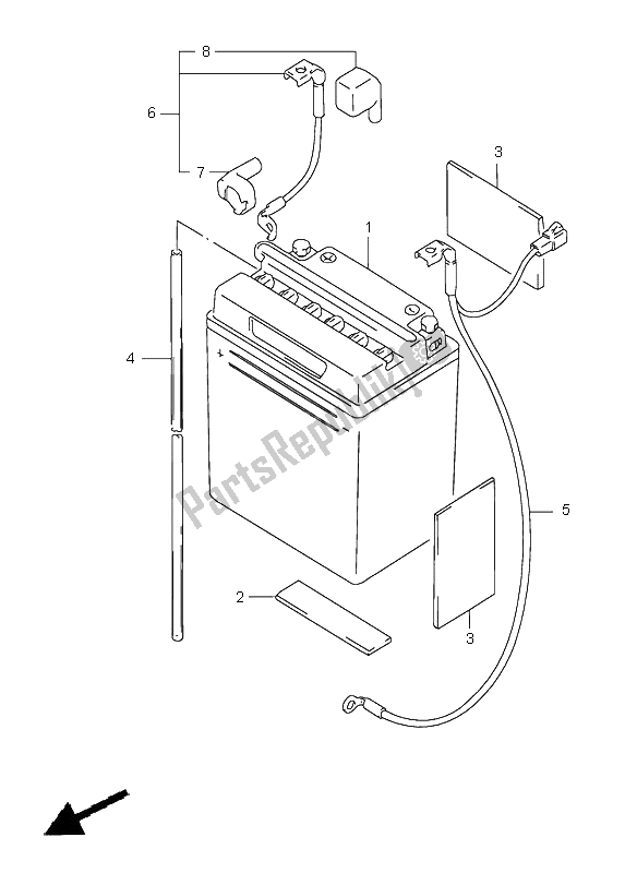Wszystkie części do Bateria Suzuki GS 500E 2000
